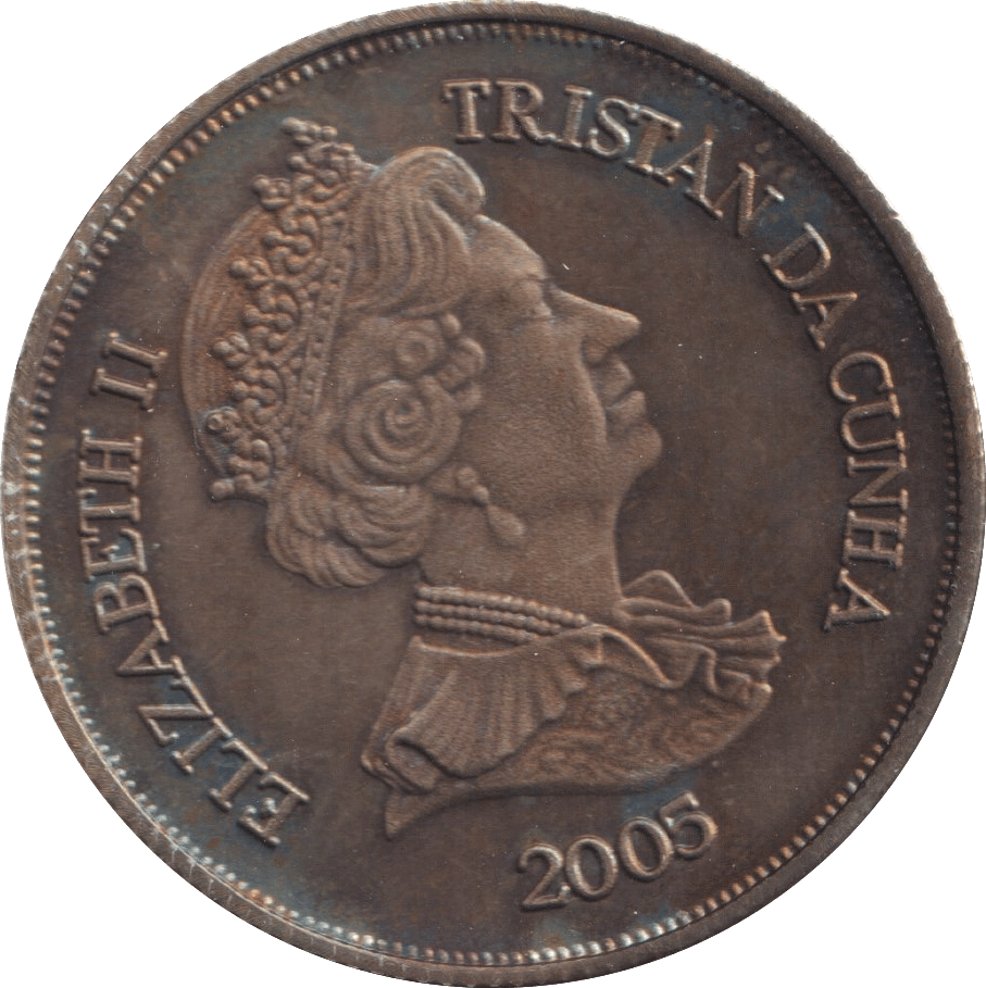 2005 ONE CROWN TRISTAN DA CUNHA - WORLD COINS - Cambridgeshire Coins