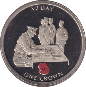 2005 ONE CROWN V J DAY (BU) - CROWN - Cambridgeshire Coins