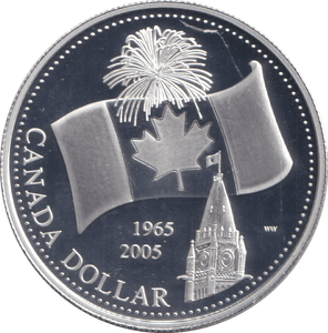 2005 ONE DOLLAR SILVER PROOF CANADA - SILVER WORLD COINS - Cambridgeshire Coins