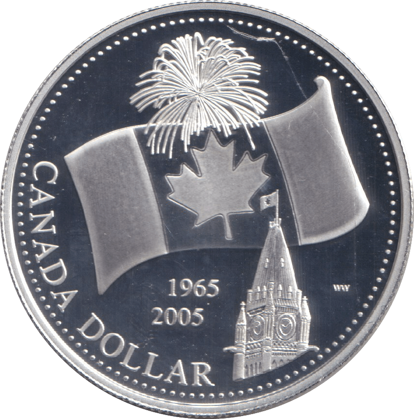2005 ONE DOLLAR SILVER PROOF CANADA - SILVER WORLD COINS - Cambridgeshire Coins