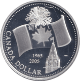 2005 ONE DOLLAR SILVER PROOF CANADA - SILVER WORLD COINS - Cambridgeshire Coins