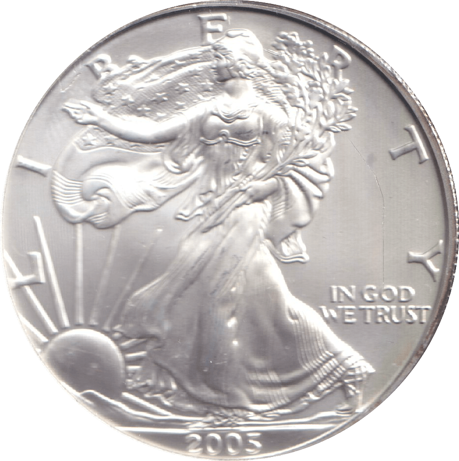 2005 ONE DOLLAR SILVER PROOF IN GOD WE TRUST - SILVER WORLD COINS - Cambridgeshire Coins