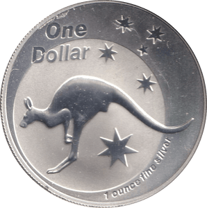 2005 ONE DOLLAR SILVER PROOF KANGAROO - SILVER WORLD COINS - Cambridgeshire Coins