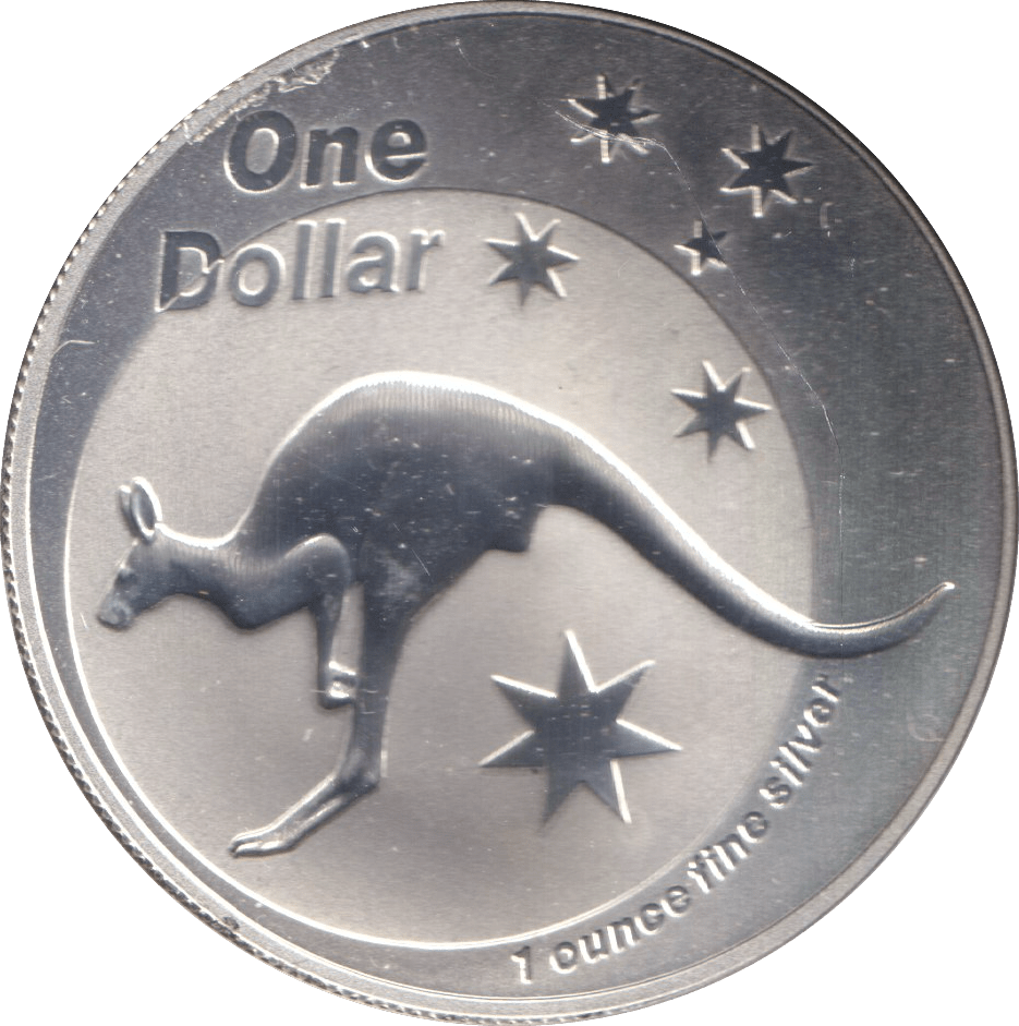 2005 ONE DOLLAR SILVER PROOF KANGAROO - SILVER WORLD COINS - Cambridgeshire Coins