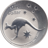 2005 ONE DOLLAR SILVER PROOF KANGAROO - SILVER WORLD COINS - Cambridgeshire Coins