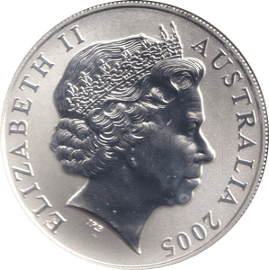 2005 ONE DOLLAR SILVER PROOF KANGAROO - SILVER WORLD COINS - Cambridgeshire Coins