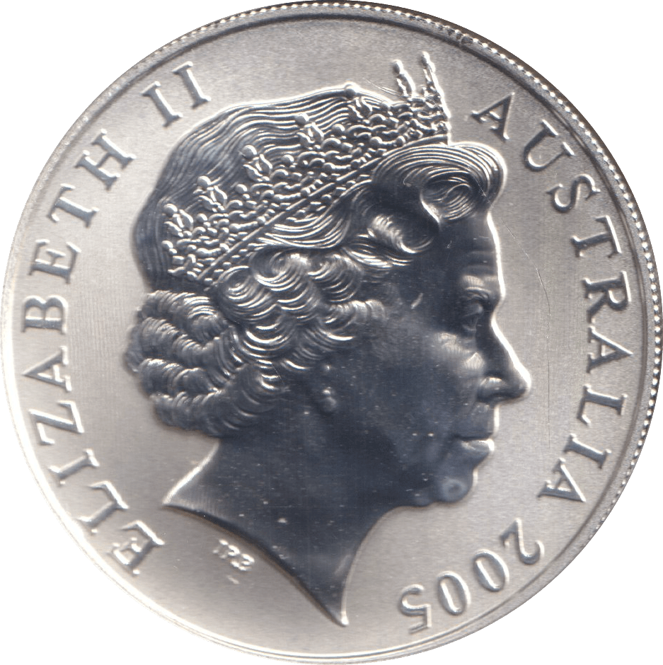 2005 ONE DOLLAR SILVER PROOF KANGAROO - SILVER WORLD COINS - Cambridgeshire Coins