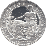2005 ONE OUNCE FINE SILVER BRITANNIA TWO POUND COIN - SILVER BRITANNIA - Cambridgeshire Coins