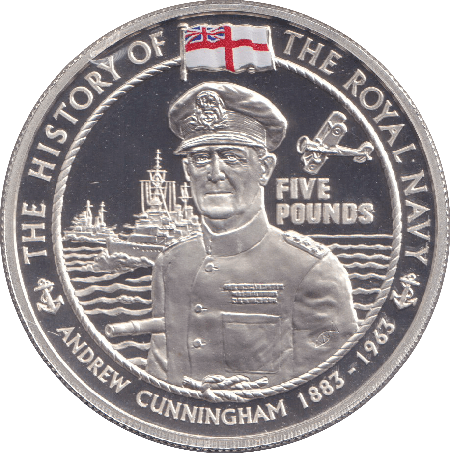 2005 PROOF SILVER FIVE POUNDS - ANDREW CUNNINGHAM - Silver Proof - Cambridgeshire Coins