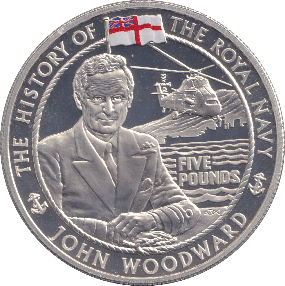 2005 PROOF SILVER FIVE POUNDS - JOHN WOODWARD - Silver Proof - Cambridgeshire Coins