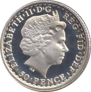 2005 SILVER 1/4 OZ BRITANNIA 50 PENCE - SILVER WORLD COINS - Cambridgeshire Coins