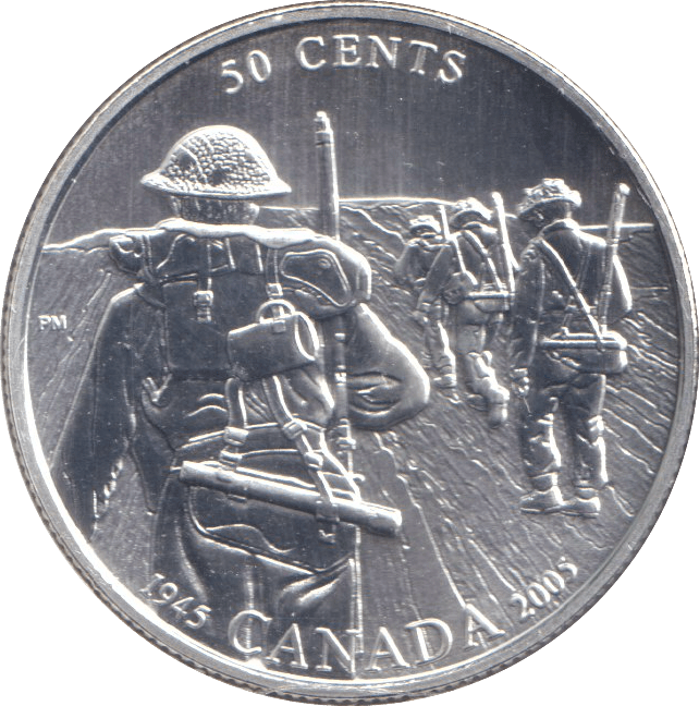 2005 SILVER 50 CENTS CANADA - SILVER WORLD COINS - Cambridgeshire Coins