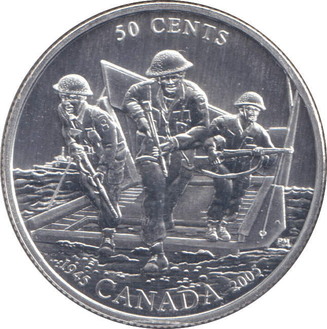 2005 SILVER 50 CENTS CANADA - SILVER WORLD COINS - Cambridgeshire Coins