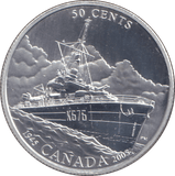2005 SILVER 50 CENTS CANADA - SILVER WORLD COINS - Cambridgeshire Coins