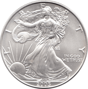 2005 SILVER LIBERTY DOLLAR USA - SILVER WORLD COINS - Cambridgeshire Coins