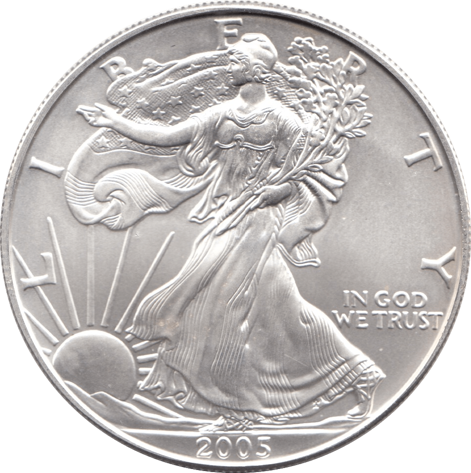 2005 SILVER LIBERTY DOLLAR USA - SILVER WORLD COINS - Cambridgeshire Coins