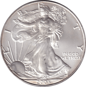 2005 SILVER LIBERTY DOLLAR USA - SILVER WORLD COINS - Cambridgeshire Coins