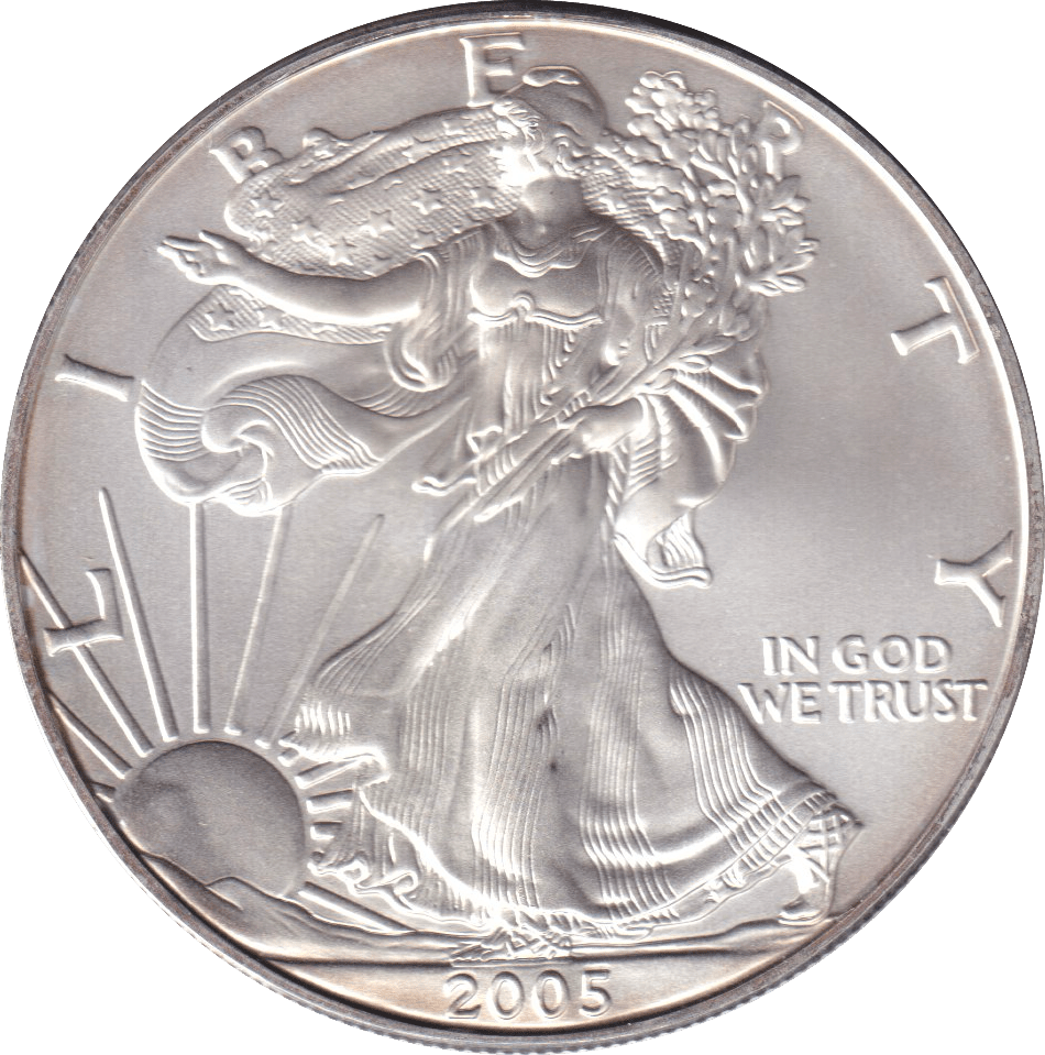 2005 SILVER LIBERTY DOLLAR USA - SILVER WORLD COINS - Cambridgeshire Coins