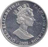 2005 SILVER ONE CROWN FALKLAND ISLANDS HORATIO/NELSON - SILVER WORLD COINS - Cambridgeshire Coins