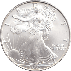 2005 SILVER ONE DOLLAR USA - SILVER WORLD COINS - Cambridgeshire Coins
