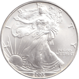 2005 SILVER ONE DOLLAR USA - SILVER WORLD COINS - Cambridgeshire Coins