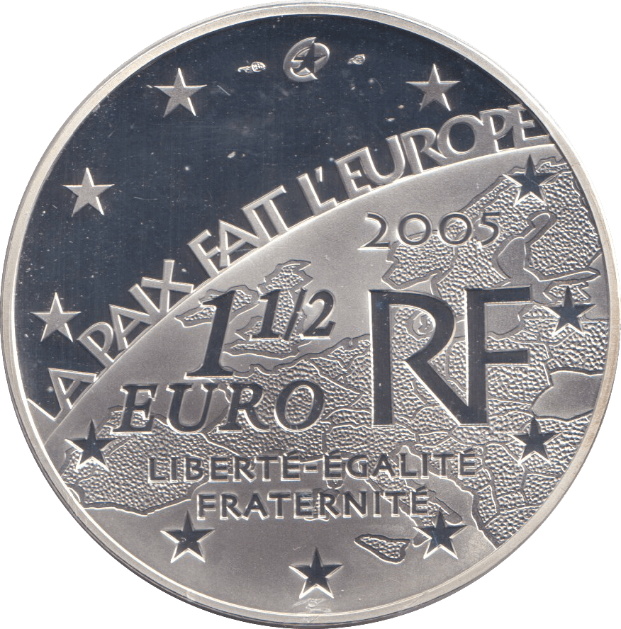 2005 SILVER PROOF 1 1/2 EUROS FRANCE - SILVER WORLD COINS - Cambridgeshire Coins