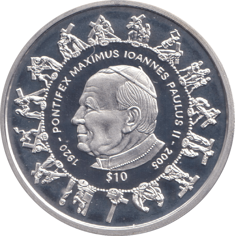 2005 SILVER PROOF 10 DOLLAR REPUBLIC OF SIERRA LEONE - SILVER WORLD COINS - Cambridgeshire Coins
