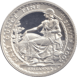 2005 SILVER PROOF 1/2 OZ BRITANNIA 1 POUND - SILVER WORLD COINS - Cambridgeshire Coins