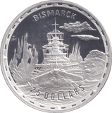 2005 SILVER PROOF 25 DOLLAR BISMARCK SOLOMON ISLANDS - SILVER WORLD COINS - Cambridgeshire Coins