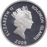 2005 SILVER PROOF 25 DOLLAR BONHOMME RICHARD SOLOMON ISLANDS - SILVER WORLD COINS - Cambridgeshire Coins
