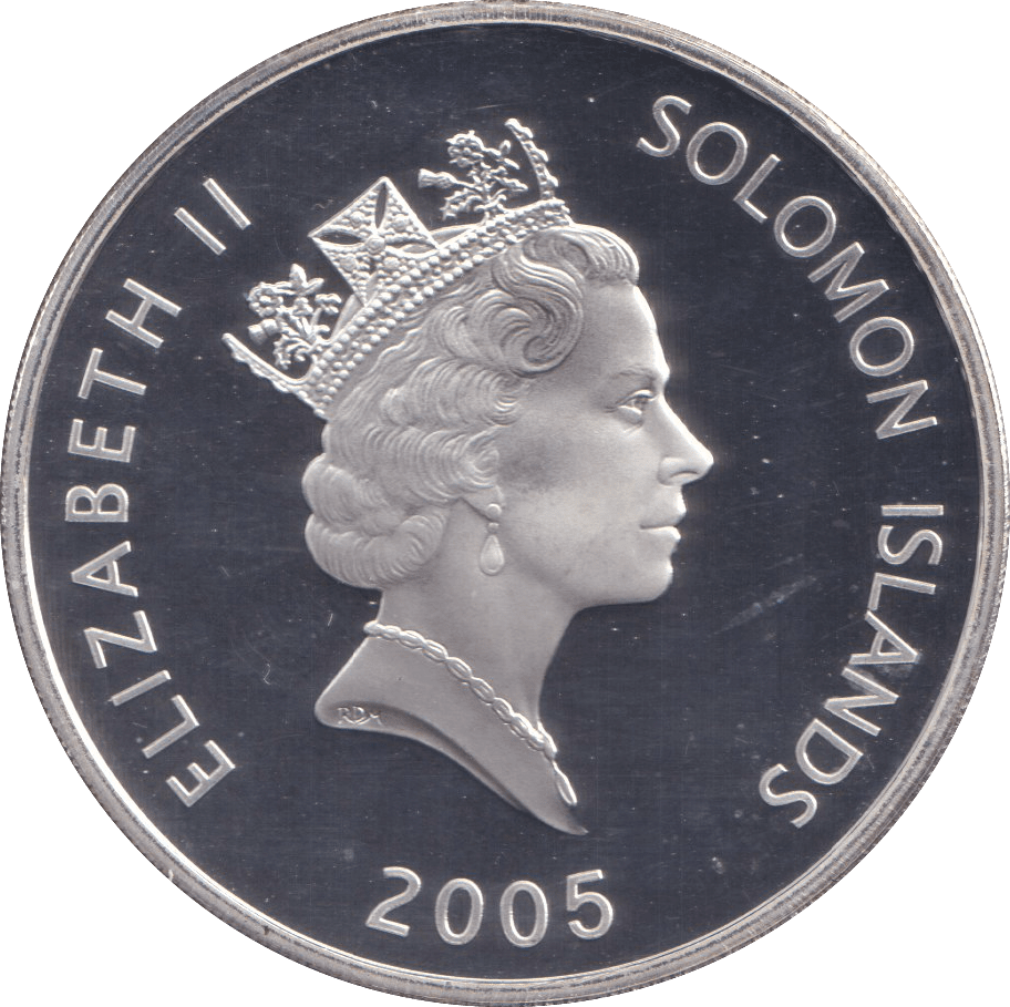 2005 SILVER PROOF 25 DOLLAR BONHOMME RICHARD - SILVER WORLD COINS - Cambridgeshire Coins