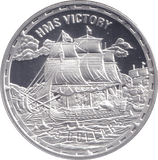 2005 SILVER PROOF 25 DOLLAR HMS VICTORY SOLOMON ISLANDS - SILVER WORLD COINS - Cambridgeshire Coins