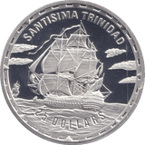 2005 SILVER PROOF 25 DOLLAR SANTISIMA TRINIDAD - SILVER WORLD COINS - Cambridgeshire Coins