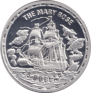 2005 SILVER PROOF 25 DOLLAR THE MARY ROSE SOLOMON ISLANDS - SILVER WORLD COINS - Cambridgeshire Coins