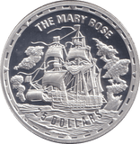 2005 SILVER PROOF 25 DOLLAR THE MARY ROSE SOLOMON ISLANDS - SILVER WORLD COINS - Cambridgeshire Coins