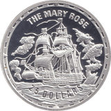 2005 SILVER PROOF 25 DOLLAR THE MARY ROSE - SILVER WORLD COINS - Cambridgeshire Coins