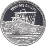 2005 SILVER PROOF 25 DOLLAR TRIREME GALLEY - SILVER WORLD COINS - Cambridgeshire Coins