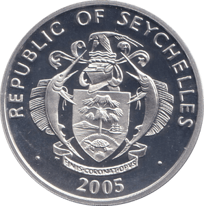 2005 SILVER PROOF 25 RUPEES REPUBLIC OF SEYCHELLES - SILVER WORLD COINS - Cambridgeshire Coins