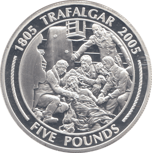 2005 SILVER PROOF 5 POUND COIN GIBRALTAR - SILVER WORLD COINS - Cambridgeshire Coins