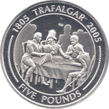 2005 SILVER PROOF 5 POUND COIN GIBRALTAR - SILVER WORLD COINS - Cambridgeshire Coins
