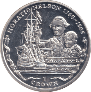 2005 SILVER PROOF CROWN FALKLAND ISLANDS - SILVER WORLD COINS - Cambridgeshire Coins