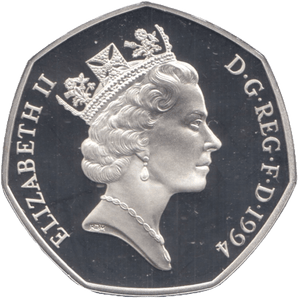 2005 SILVER PROOF FIFTY PENCE D DAY GREAT BRITAIN - SILVER WORLD COINS - Cambridgeshire Coins