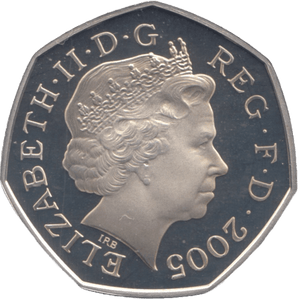 2005 SILVER PROOF FIFTY PENCE SAMUEL JOHNSONS DICTIONARY - SILVER WORLD COINS - Cambridgeshire Coins