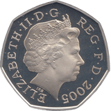 2005 SILVER PROOF FIFTY PENCE SAMUEL JOHNSONS DICTIONARY - SILVER WORLD COINS - Cambridgeshire Coins