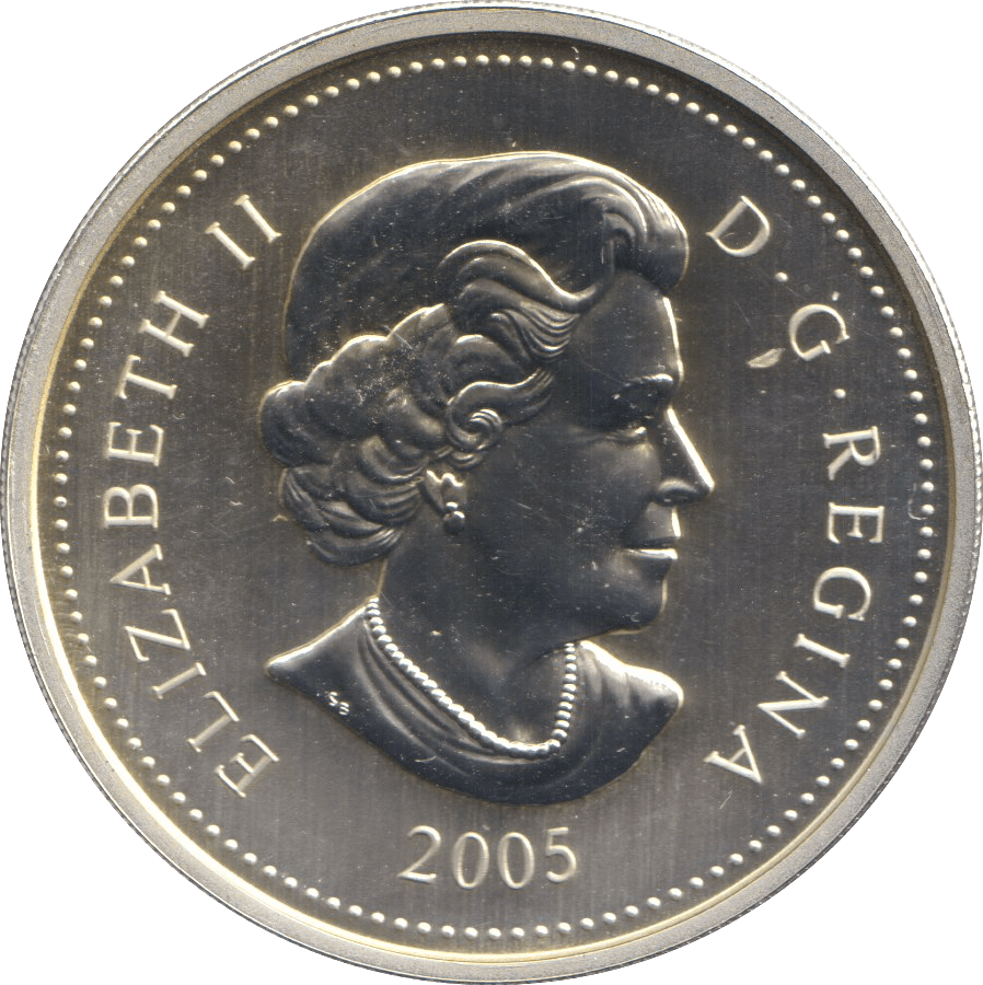 2005 SILVER PROOF FIVE DOLLARS CANADA - SILVER WORLD COINS - Cambridgeshire Coins