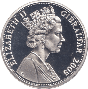 2005 SILVER PROOF FIVE POUNDS TROOPING THE COLOUR - £5 Silver Proof - Cambridgeshire Coins