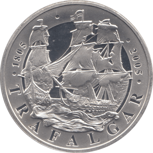 2005 SILVER PROOF FIVE POUNDS UK - SILVER WORLD COINS - Cambridgeshire Coins