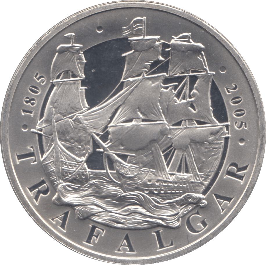 2005 SILVER PROOF FIVE POUNDS UK - SILVER WORLD COINS - Cambridgeshire Coins