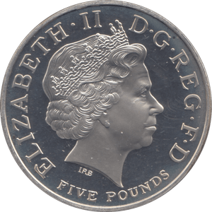 2005 SILVER PROOF FIVE POUNDS UK - SILVER WORLD COINS - Cambridgeshire Coins