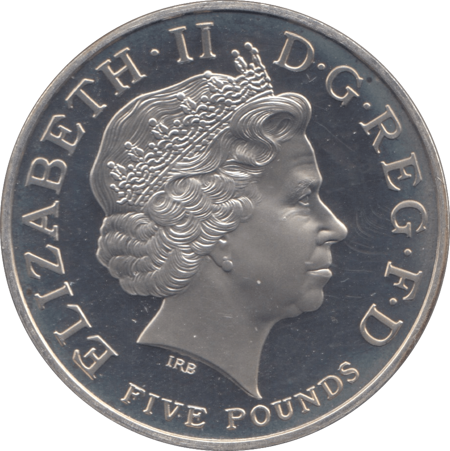 2005 SILVER PROOF FIVE POUNDS UK - SILVER WORLD COINS - Cambridgeshire Coins